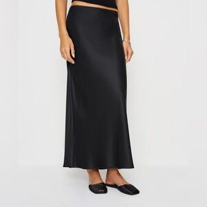 Reformation Black Maxi Skirt